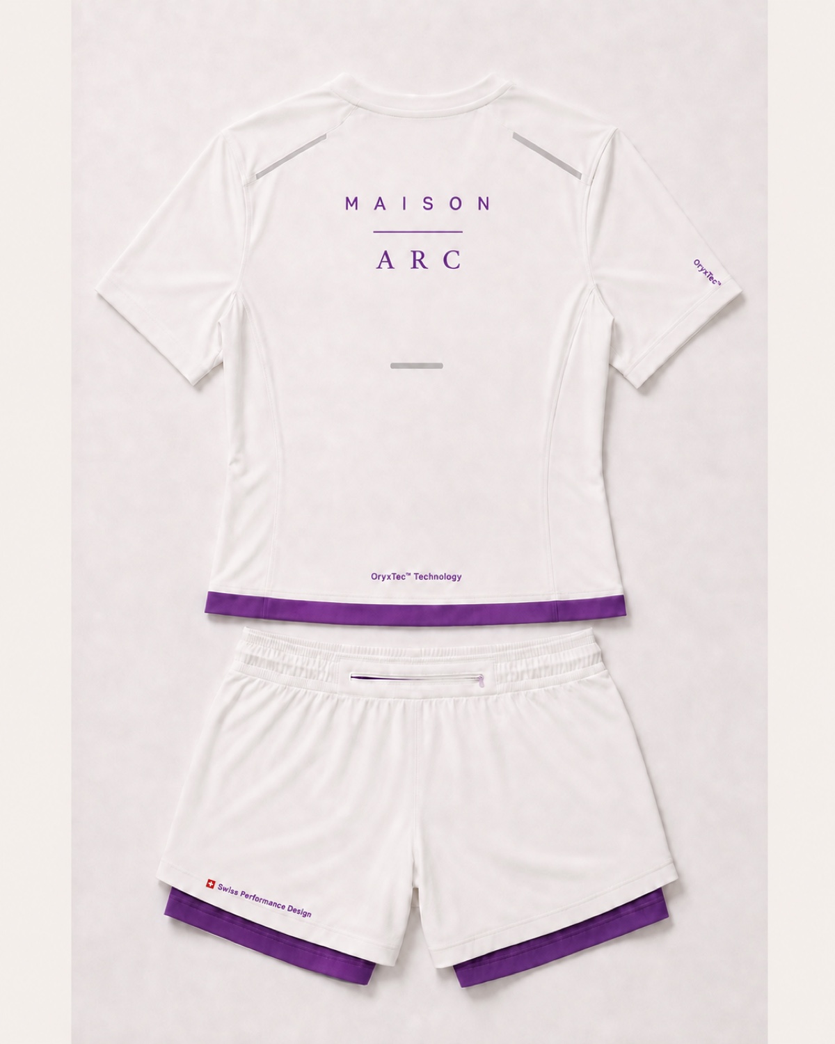 Back of Women's Prototype 01 in White / Amethyst